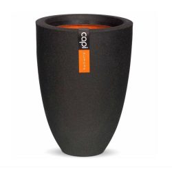   KBL781 Capi virágcserép vase elegant low Smooth NL 26x36 - fekete